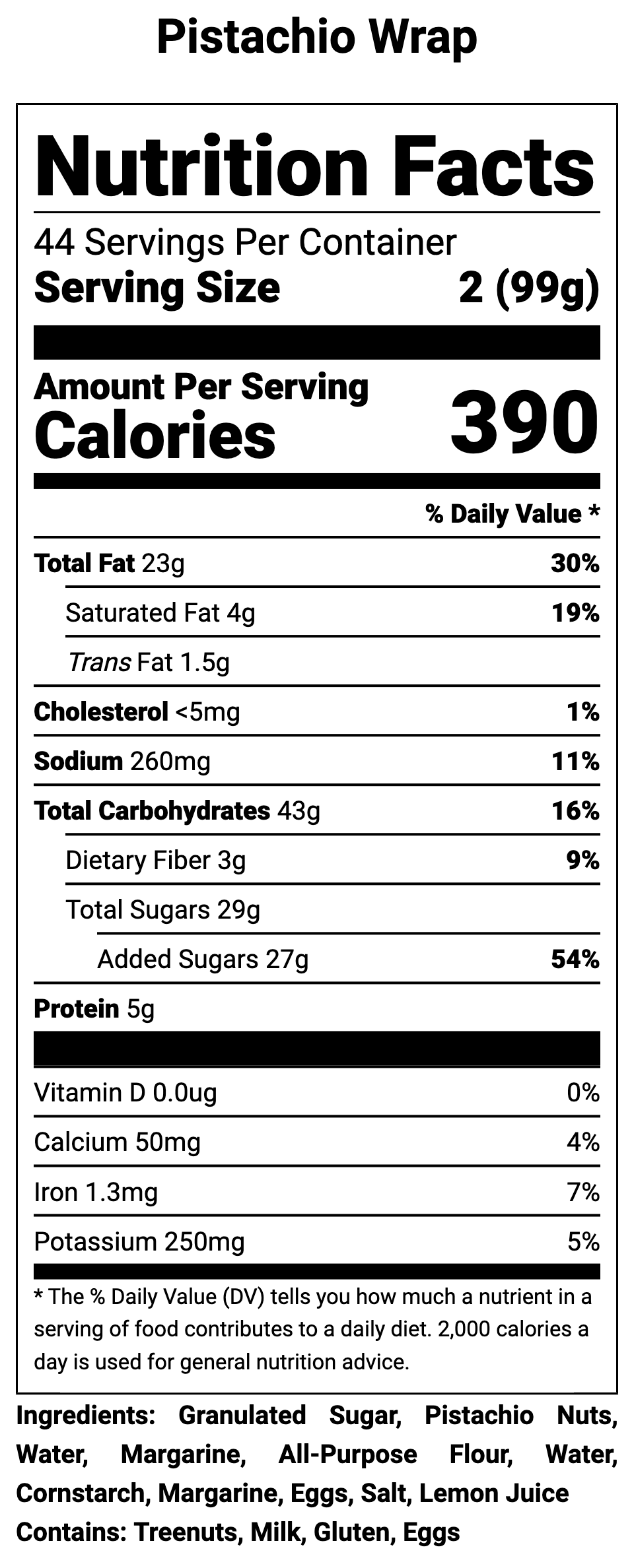 Pistachio Wrap (Dürüm) (Half Tray)